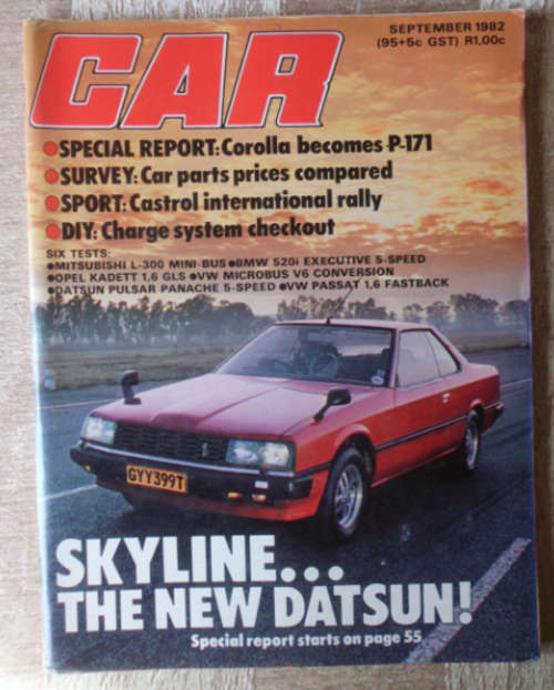 CAR MAGAZINE SEPTEMBER 1982 -VINTAGE CARS