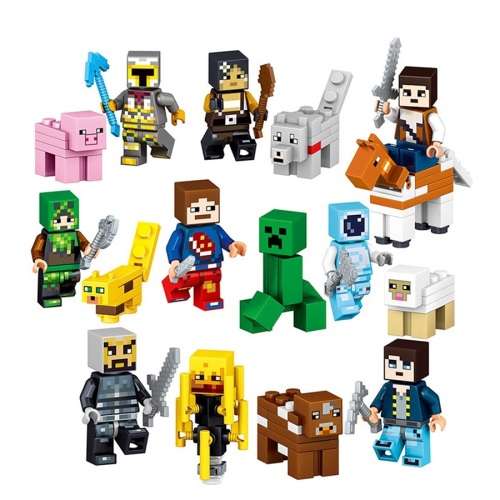 Minecraft minifigures - set of 8