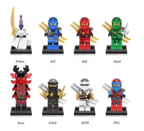 Ninjago - Set of 8 minifigures
