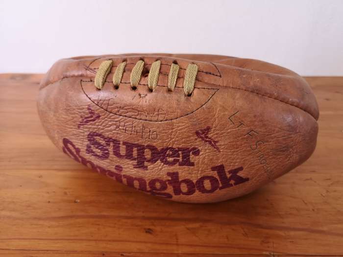 Vintage Super Springbok genuine leather rugby ball