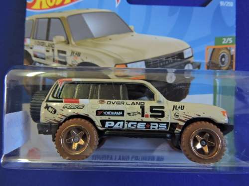 Hot Wheels TOYOTA LAND CRUISER 80 ( Beige 15 ) Short Card # BAKKIE BONANZA #..