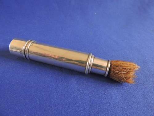 Hallmarked Sterling Silver Mens Shaving Brush  Birmingham 1920
