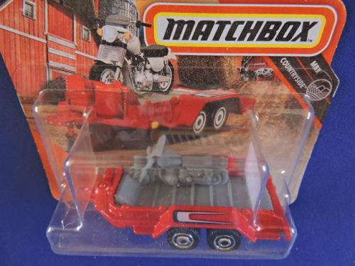 Matchbox MBX Motorcycle Trailer   ( Red ) Like Hot Wheels.