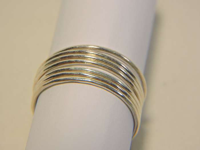 Sterling Silver 7 Day Band Ring  Russian Ring Friendship Ring