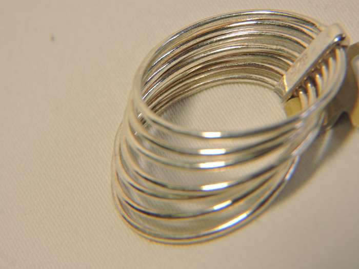 Sterling Silver 7 Day Band Ring  Russian Ring Friendship Ring