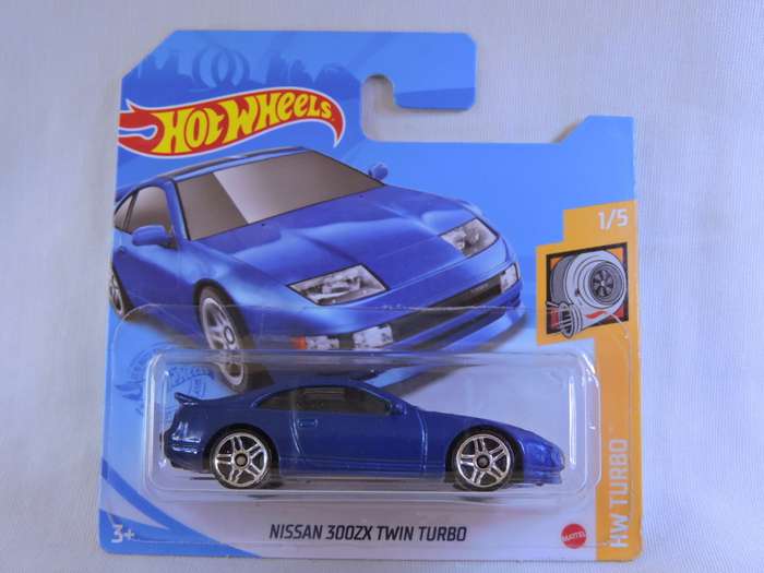 Hot Wheels NISSAN 300 ZX Twin Turbo ( Blue  ) Like DATSUN