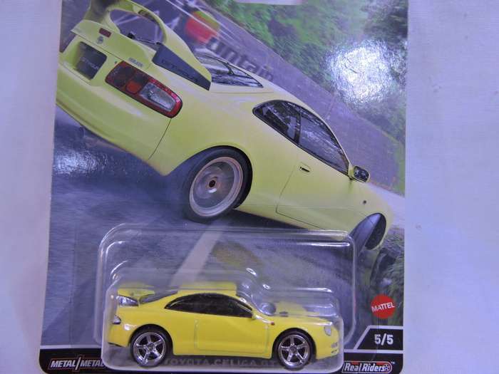 Hot Wheels TOYOTA Celica GT-Four ( Yellow ) Full metal with Real Riders Car Culture