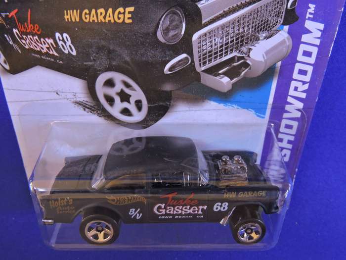 Hot Wheels Chevy Chevrolet 55 Bel Air Gasser ( #68 Black )  # CHEVY BLOW OUT SALE #