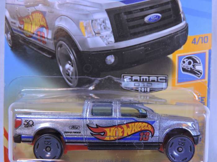 Hot wheels FORD F-150 Pick up Bakkie ( HW ZAMAC ) Special 50th Rims Long Card