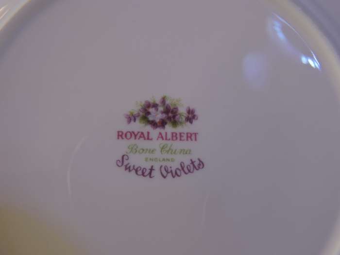 Royal Albert Trio SWEET VIOLETS  Fine porcelain