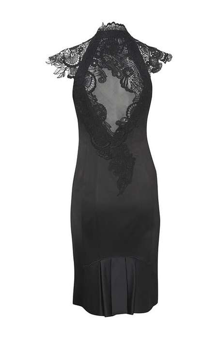 Karen Millen design lace black / beige evening cocktail party dress size S M L