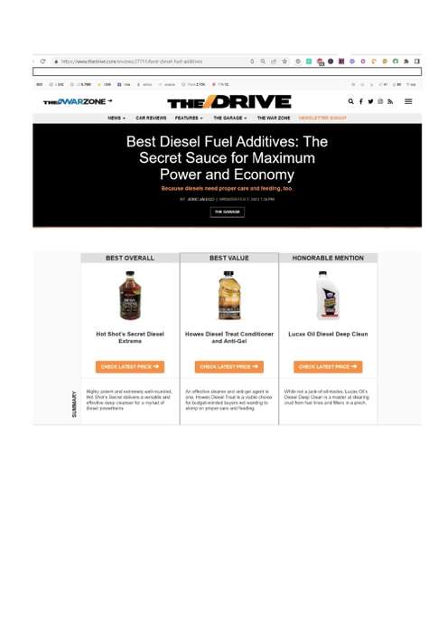 THE BEST DIESEL ADDITIVE - HOTSHOT SECRET`S DIESEL EXTREME
