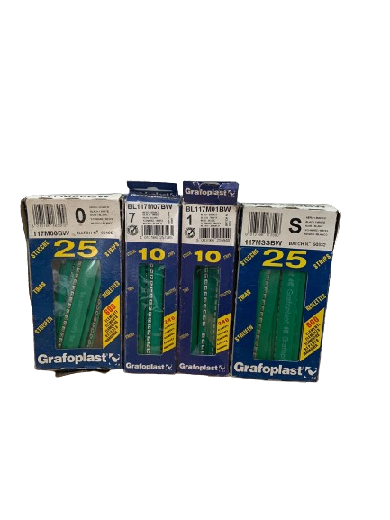 GRAFOPLAST 117MSSBW `S` WIRE MARKER (LOT OF 1200 pcs)