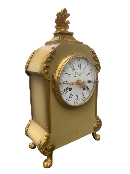 Le Castel Golden Bronze Louis XVI - Marie Antoinette Mantle Clock