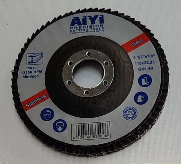 (Pack of 10) Flap Discs 115mm Grit 40