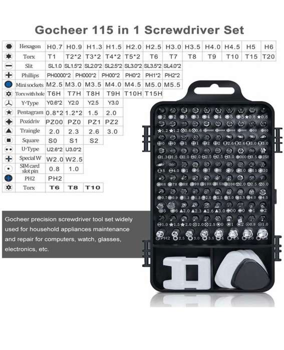 Multipurpose Magnetic Precision Screwdriver Bits & Mini Tool Kit