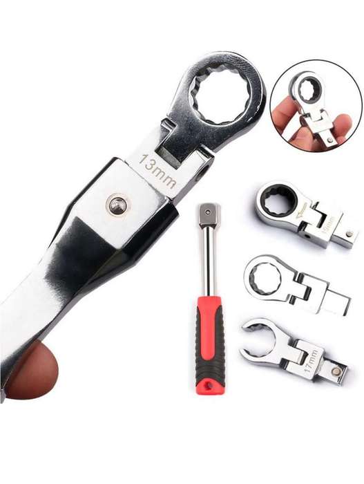 20 Pieces Changeable Flex Ratchet Wrench Set