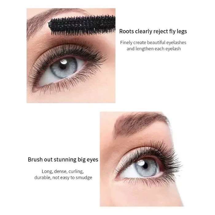 Eyelash Mascara Waterproof Mascara Thick Fiber Long Cu
