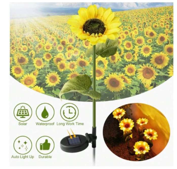 LED Solar Sunflower Garden Light TS-175B