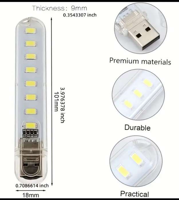 Portable Mini LED USB Light