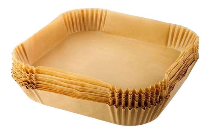Square Disposable Air-Fryer Paper Liners-200mm x 45mm(50 Sheets)