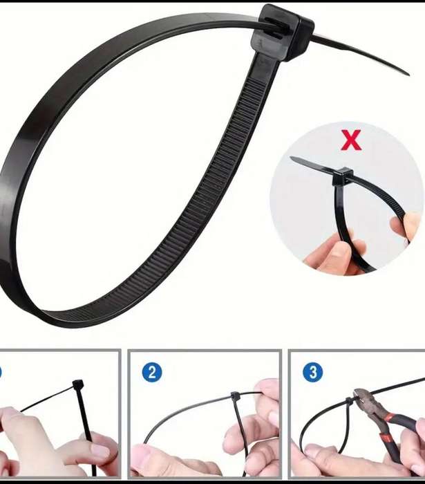 Plastic Cable Tie-6 X 350mm Pack of 50 Pieces Black