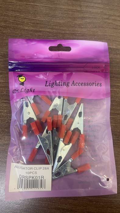 Alligator Insulated Clips 10 Pieces-Red