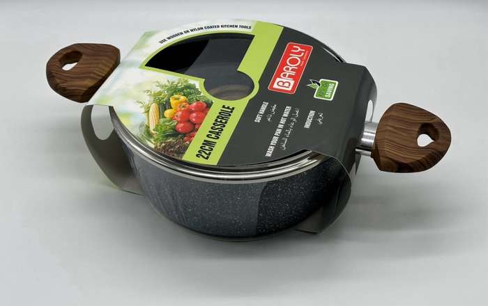 Non Stick Casserole Pot with Lid-22cm