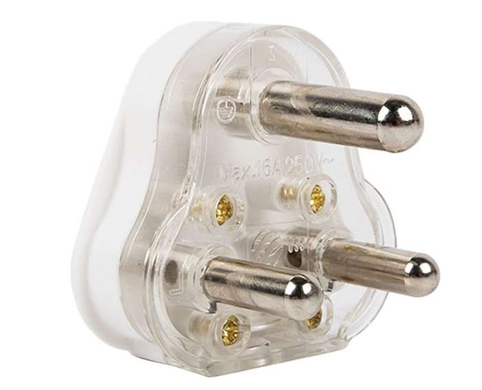 3 Pin Plug-White