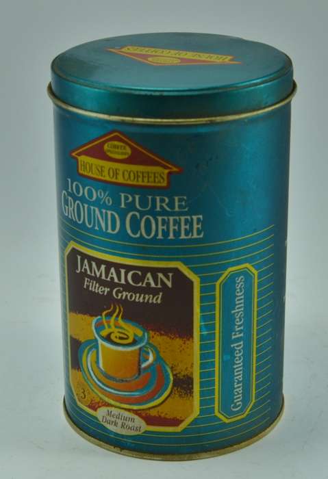 Set of 3 Collectible Contemporary House of Coffees Tins - Espresso, Mocca Java and Jamaica