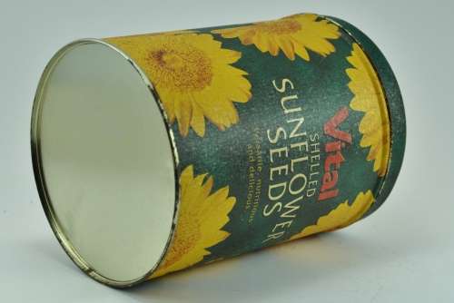 Vintage Collectible Vital Shelled Sunflower Seeds Tin