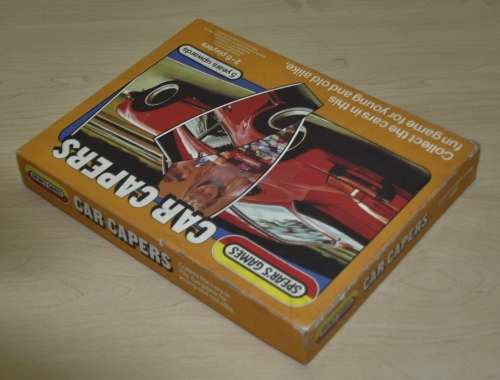 Retro, Vintage, collectible Car Capers Game 1984 J. W. Spears and Sons PLS, Printed in England
