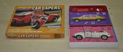 Retro, Vintage, collectible Car Capers Game 1984 J. W. Spears and Sons PLS, Printed in England