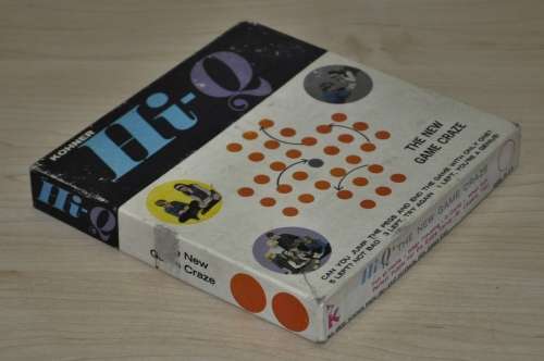 Vintage, Collectible Hi-Q Strategy Game No. 6920 c1970 by Kohner Bros. Made in the US