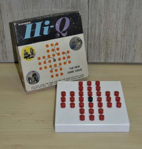 Vintage, Collectible Hi-Q Strategy Game No. 6920 c1970 by Kohner Bros. Made in the US