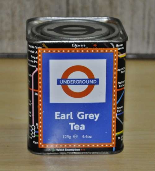 Vintage, Collectible Underground Earl Grey Tea Tin