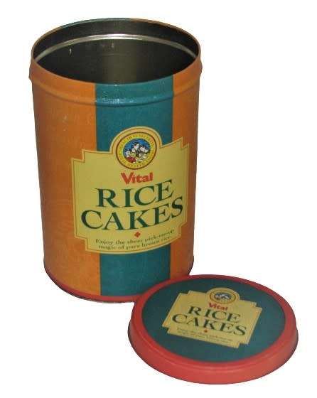 Vintage Collectible Vital Rice Cakes Tin