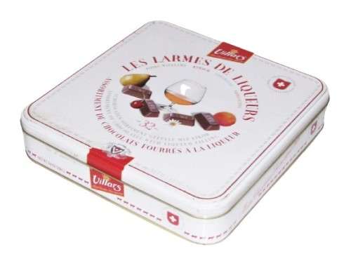 Collectible, Contemporary Villars Liqueur filled Chocolates Tin