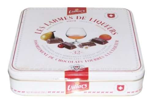 Collectible, Contemporary Villars Liqueur filled Chocolates Tin