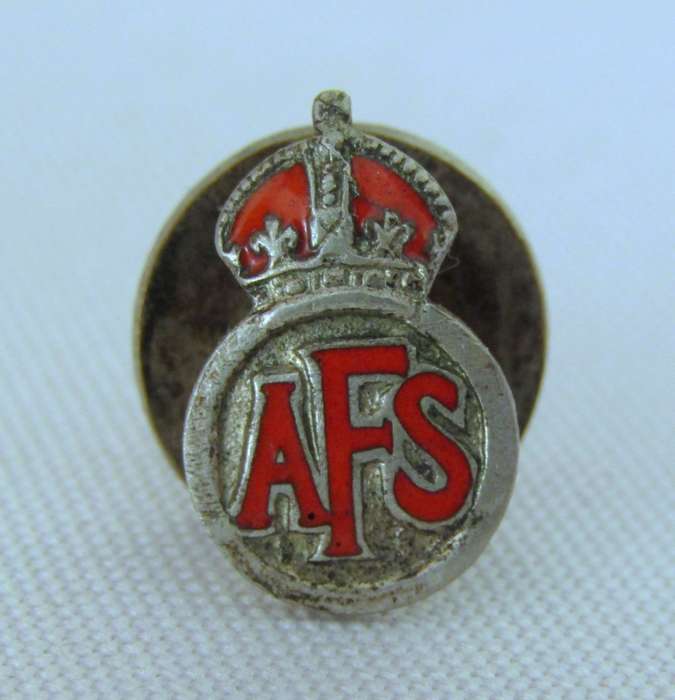 WW2 Auxiliary Fire Service EPNS and Enamel Badge