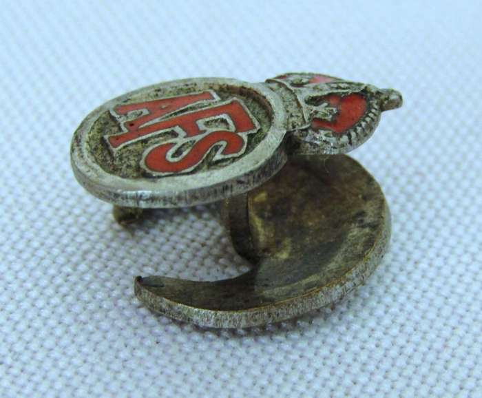 WW2 Auxiliary Fire Service EPNS and Enamel Badge