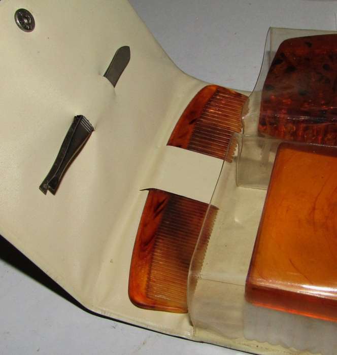Retro 1960s/70s Men's Travel Valet Kit