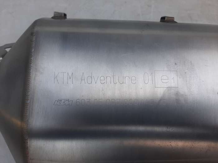 KTM adventure exhaust pype