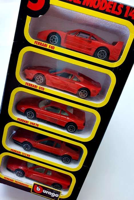 1983 Bburgao - Original - Brand New - Very Rare - Ferrari 5 x Metal Models 1/43