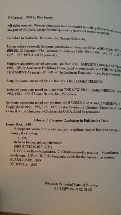 BOOKS - A Prophetic Vision for the 21 st Century - Rick Joyner