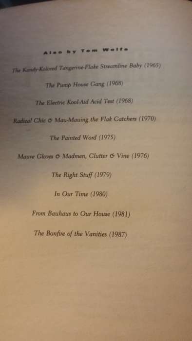 BOOKS - A Man in Full by Tom Wolfe