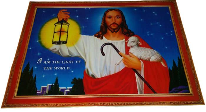 Poster -   Religious Poster - I am the Light of the World
