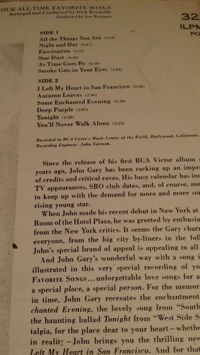 LP Vinyl Records - John Gary