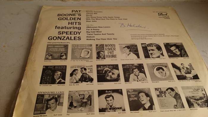 LP Vinyl Records - Pat Boone Golden Hits Speedy Gonzales