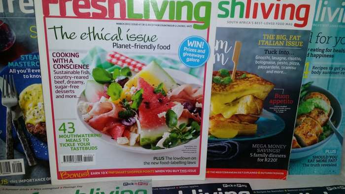 BOOKS -  seven Fresh Living magazines